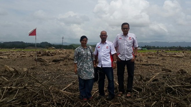 Tim ke 3 MER-C di Lokasi tanah Indonesia Health Center di Mrauk U, Myanmar